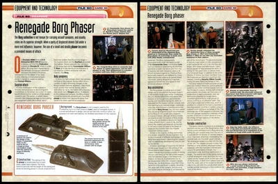 £1.49 • Buy Renegade Borg Phaser - Weapons - Star Trek Fact File Page