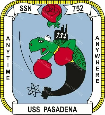 USS Pasadena SSN 752 Self-adhesive Vinyl Decal/Sticker • $3.95