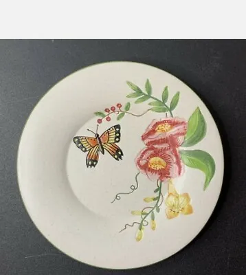 Yankee Candle Butterfly & Flowers Embossed Ceramic Plate For Pillar Or Jar 7.5” • £15.28