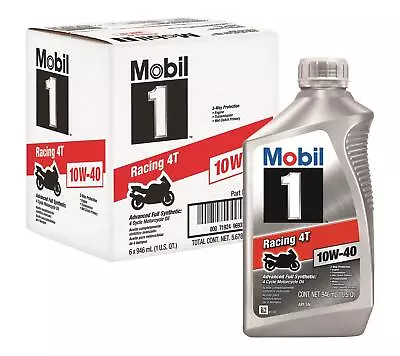 Mobil 1 Racing 4T Motor Oil 124245 • $121.13