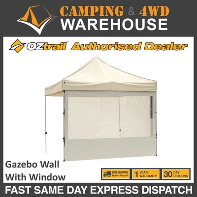 $59.99 • Buy OZTRAIL HEAVY DUTY SOLID SIDE  WALL WITH PVC WINDOW WHITE FOR DELUXE 3x3 GAZEBO