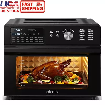 32QT Air Fryer Toaster Oven 21-in-1 Convection Rotisserie Oven Extra Large Metal • $239.39