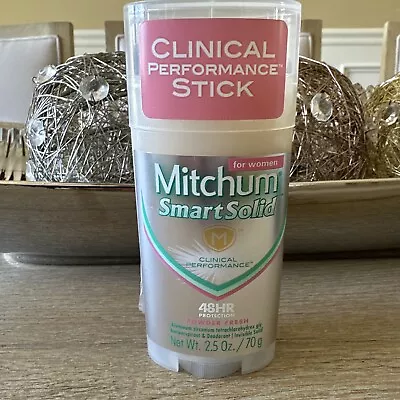 Mitchum Smart Solid For Women Clinical Performance Stick Powder Fresh Lot Of 2 • $12.99