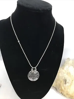 Vintage Sterling Silver  Mizpah  Pendant In Two Parts With Sterling Chain • $77