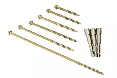 Hex Head Landscape Screws Sleeper Decking Fixing Timberfix Timberlok In-dex Type • £3.99