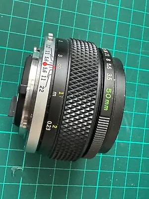 Olympus Zuiko Auto-Macro 50mm F3.5 Lens (=working But  Limited Iris + Scratches) • £42.99