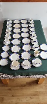 Art Deco Set Of Fine Bone China Serving Plate Saucer Tableware Made By Allerton • £55