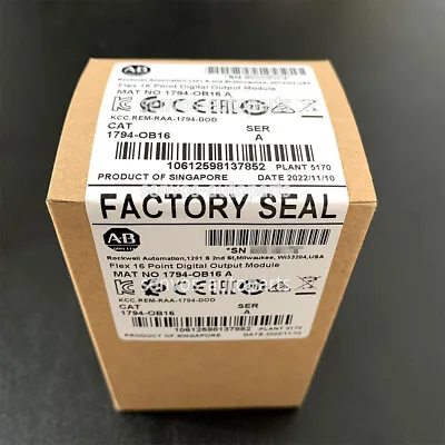 AB 1794-OB16 FLEX 16-Point Digital Output Module New Factory Sealed 1794OB16 US • $89