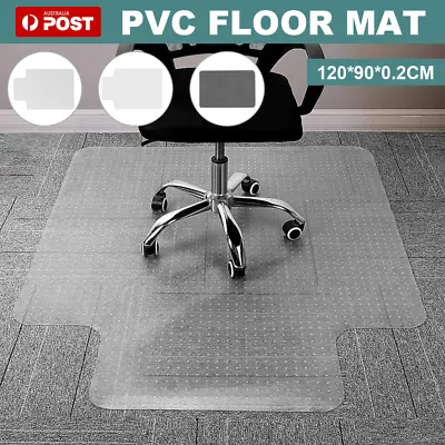 Chair Mat Carpet Hard Floor Protectors Home Office Room Desk PVC Mats 120X90CM • $33.48