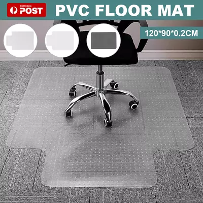 Chair Mat Carpet Hard Floor Protectors PVC Home Office Room Computer Mats 120x90 • $28.70