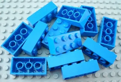 $1.49 • Buy LEGO Lot Of 12 Blue 2x4 Building Brick Pieces 