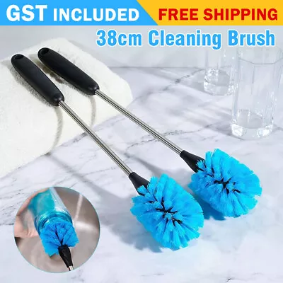 $12.33 • Buy Long Handle Nylon Bristle Brush Baby Cup Bottle Brush Kitchen Cleaning Tool AUS