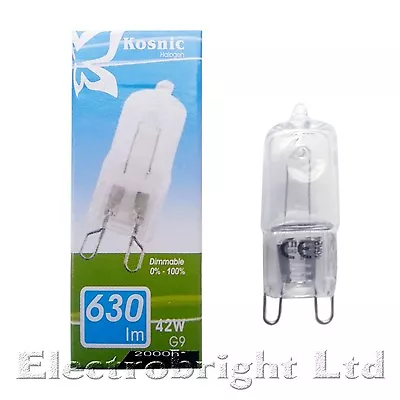 5 X G9 42w=60w Kosnic Long Life DIMMABLE ENERGY SAVING Bulbs Capsule Watt Fused  • £7.99