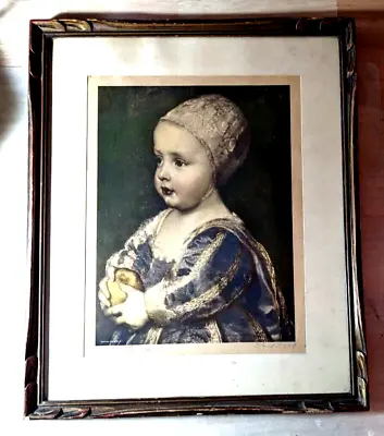 Vintage Framed Print Baby Stuart By Van Dyck Reinthal Newman NY • $26