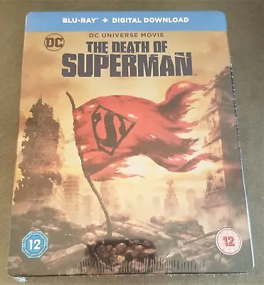 DCU DC Universe DEATH OF SUPERMAN Blu-Ray U.K. Exclusive Limited Ed. STEELBOOK • $48.99