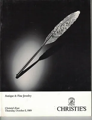 Christies - Antique And Fine Jewelry - October 5 1989 • $6.98