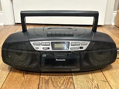 Vintage Panasonic RX-DS17 Portable Stereo CD Tape Deck System Boombox  WORKS • $29.99