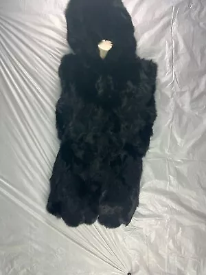 DayMisFurry Black Pieced Rabbit Fur Women Gilet Real Fur Vest • £85