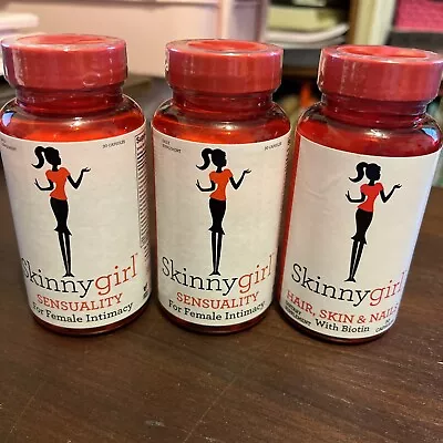 3X Skinnygirl Supplement 2 SENSUALITY For Female Intimacy & 1 Hair Skin & Nails • $16.88