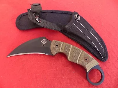 Ontario Ranger Karambit EOD Knife W/ Micarta Handle (3.5  Black) 9466 • $13.50