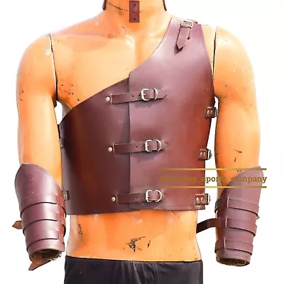 LARP Leather Armor - Medieval Breastplate For Roleplay Costume IMA-LB-050 • $189.90