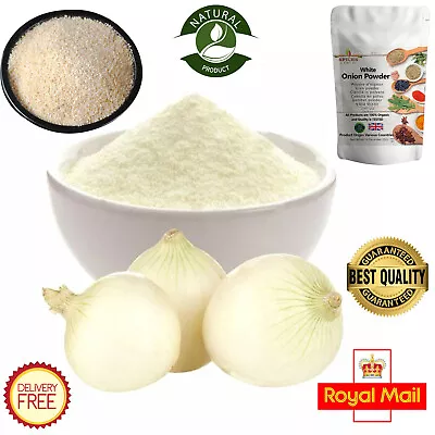 £4.45 • Buy White Onion Powder Natural Premium Quality Ground Seasonings Free UK PP 100g-1kg