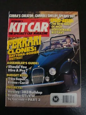 Vintage March 1988 Petersen’s Kit Car Specialty Magazine Cobra Carroll Shelby • $4.99