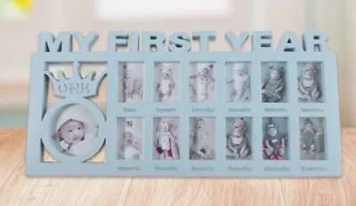 My First Year Photo Frame Baby'S First Year Frame Infant Baby Picture Frame • £6.99