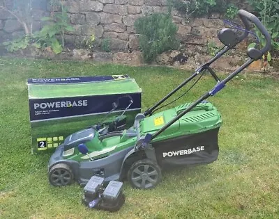 £26 • Buy PowerBase 40V - 34cm Lawn Mower - Green (Batteries Included) RRP£199