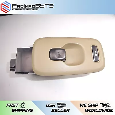 03-14 Volvo XC90 Front Right Door Window Control Switch + Bezel Tan OEM • $21.99