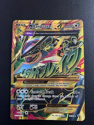 Pokemon M Rayquaza EX 98/98 XY Ancient Origins Full Art Shiny Holo Rare Card • $62.99