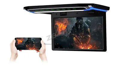 10.2  LED HDMI 1080P TFT Car Roof Ceiling Flip Down Overhead Monitor USB Black • $98