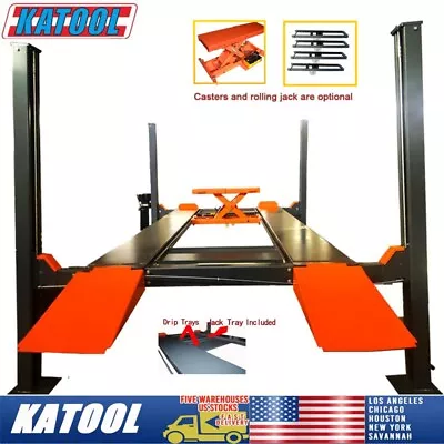 11000 Lbs Four Post Parking Lift  4-Post Auto Lift Garage Lift  Storage Pickup • $2999