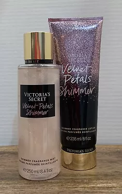 Victoria's Secret VELVET PETALS Shimmer Fragrance Mist + Lotion • $34.99