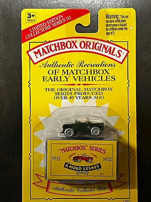 Matchbox Originals: Authentic Recreations No.12 Land Rover. New In Box. • $4.99