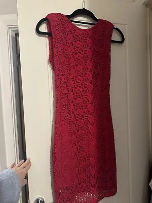 Mango Suit Red Floral Lace Dress -  EUR M USA S MEX M • £0.99