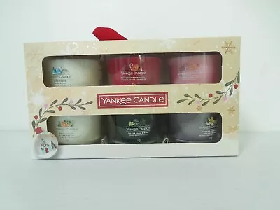 Yankee Candle Gift Set Box Collection Snow Globe Wonderland 6 X 37g Candles 2022 • £10.99