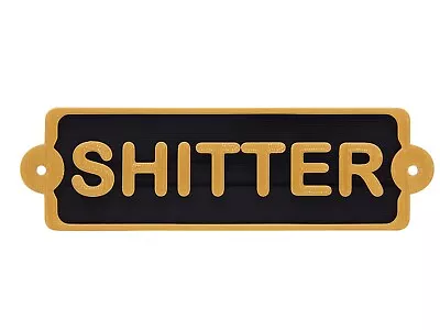 Plastic Funny-Shitter Toilet Door Hanging Sign Bathroom Restroom Plaque Gift • $12.99