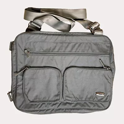 REI Canvas Executive Laptop Messenger Bag Briefcase Blue Bv • $54