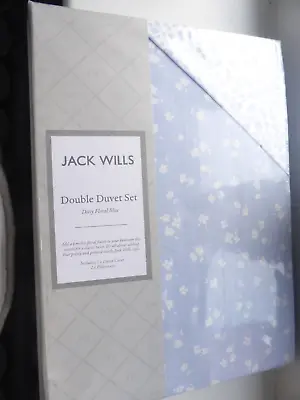Jack Wills Double Duvet Set Ditsy Floral Blue • £35