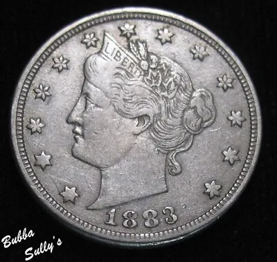 $5.50 • Buy 1883 No Cents Liberty Head 'V' Nickel EXTREMELY FINE