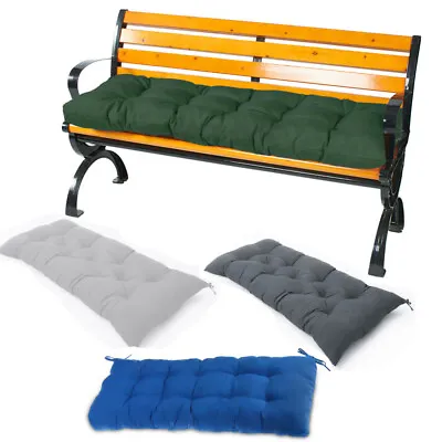 Garden Bench Cushion Seat Pad Outdoor Swing Patio Furniture Chair Pad 110x45cm • £13.71