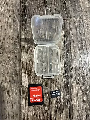 SanDisk 8GB MicroSD Micro SDHC TF Flash Class 4 Memory Card With SD Adapter • $19.99