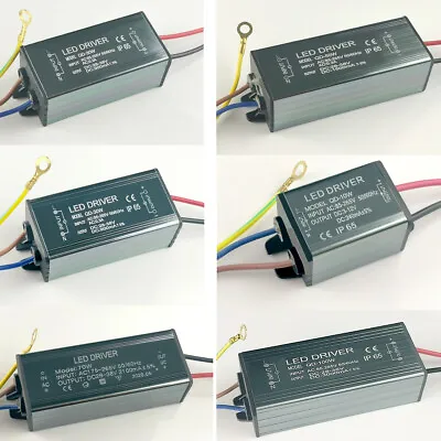 10W 20W 30W 50W 100W  LED Driver Power Supply Transformer  Constant Current IP65 • $4.74