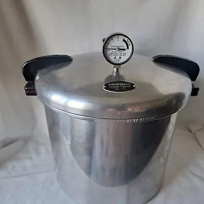 Vintage Presto Pressure Cooker Canner 21 Qt. Model 21-B With New Jiggler No Rack • $68