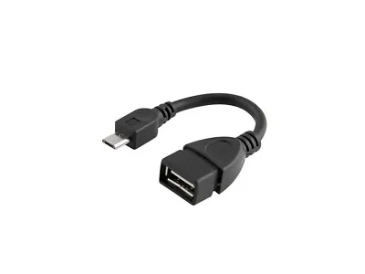 USB Micro Male To USB Female OTG Data Cable Adapter Host Converter Lead C • £3.45