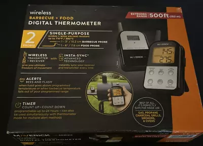 Maverick Wireless BBQ Meat Thermometer Up To 500 Ft 011502111309 NEW • $26.09