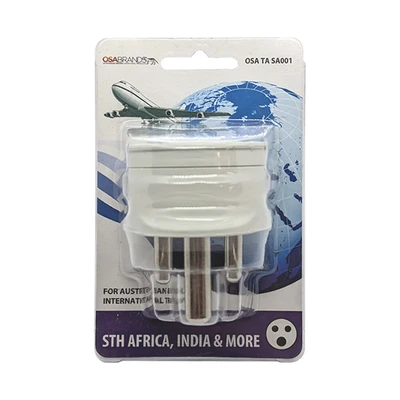 $16 • Buy Osa Brands Travel Adaptor Plug Pin AU/NZ To South Africa//Sri Lanka/India 10A