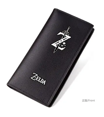 Anime The Legend Of Zelda: Breath Of The Wild White Blade Sword PU Black Wallet • $19.08