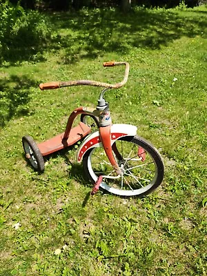 Vintage AMF Junior Tricycle 2 Stand All Original Some Rust • $125